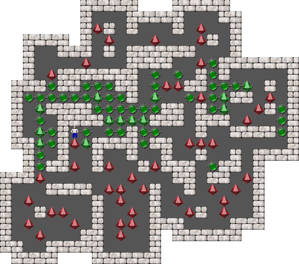 Sokoban Mass Remodel level 255